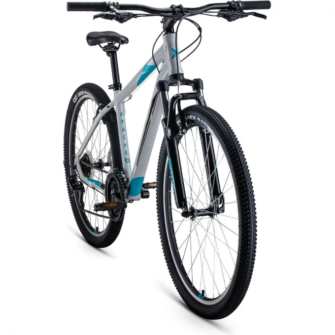 Велосипед FORWARD APACHE 27,5 1.0 27,5", рама 17", серый/бирюзовый, 2022 RBK22FW27271 Велосипед FORWARD APACHE 27,5 1.0 27,5", рама 17", серый/бирюзовый, 2022 RBK22FW27271
