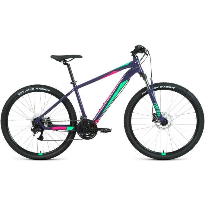 Велосипед FORWARD APACHE 27,5 3.2 HD, рама 21", 2022, фиолетовый/зеленый RBK22FW27384 Велосипед FORWARD APACHE 27,5 3.2 HD, рама 21", 2022, фиолетовый/зеленый RBK22FW27384