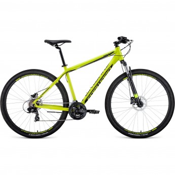 Велосипед FORWARD APACHE 29 3.0 disc (2020) желтый/черный с рамой 19" Велосипед FORWARD APACHE 29 3.0 disc (2020) желтый/черный с рамой 19"