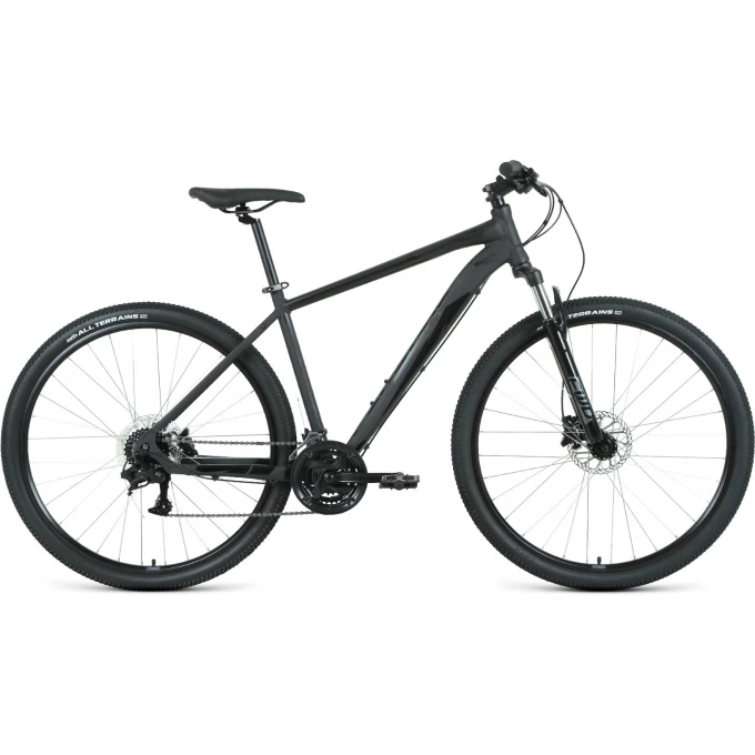 Велосипед FORWARD APACHE 29 3.2 disc (2021) черный матовый/черный с рамой 17" 75172 CHERNYII MATOVYII 17 Велосипед FORWARD APACHE 29 3.2 disc (2021) черный матовый/черный с рамой 17" 75172 CHERNYII MATOVYII 17