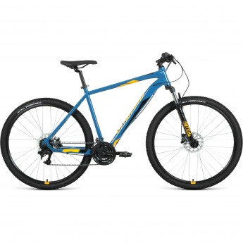 Велосипед FORWARD APACHE 29 3.2 HD 29", рама 17", бирюзовый/оранжевый, 2022