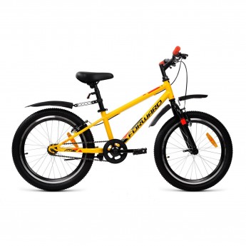 Велосипед FORWARD UNIT 20 1.0 20", рама 10.5", желтый, 2022 Велосипед FORWARD UNIT 20 1.0 20", рама 10.5", желтый, 2022